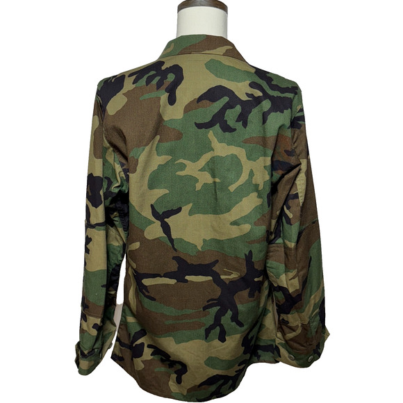 US Military Jacket Mens Medium X-Long Woodland Camo Combat Field NWT - Picture 3 of 9